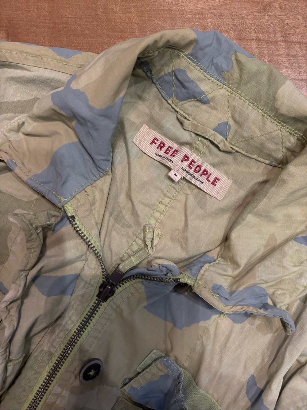 Free People Lightweight Camo Utility Jacket - Picture 3 of 4
